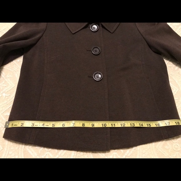 Talbots brown jacket size 4 Petite - Picture 6 of 9